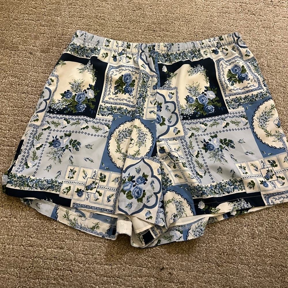 Abercrombie Blue Patterned Shorts